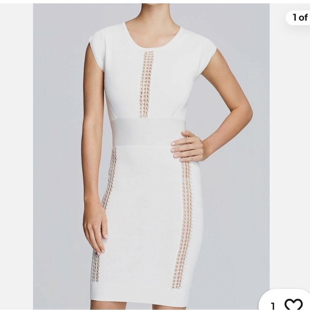 French Connection Cruz Danni Bodycon Dress white